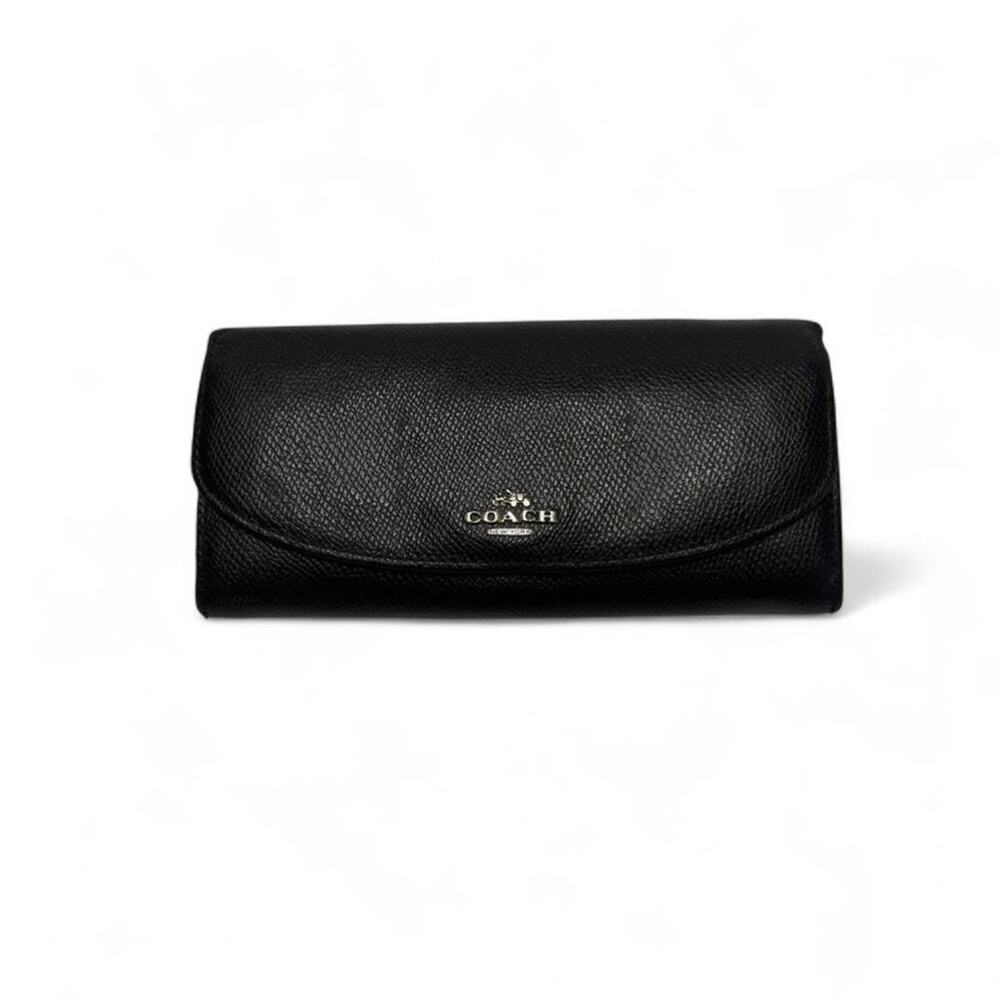 Coach Vintage Wallet Black Leather  Perfect Condition On Outside - Picture 2 of 5